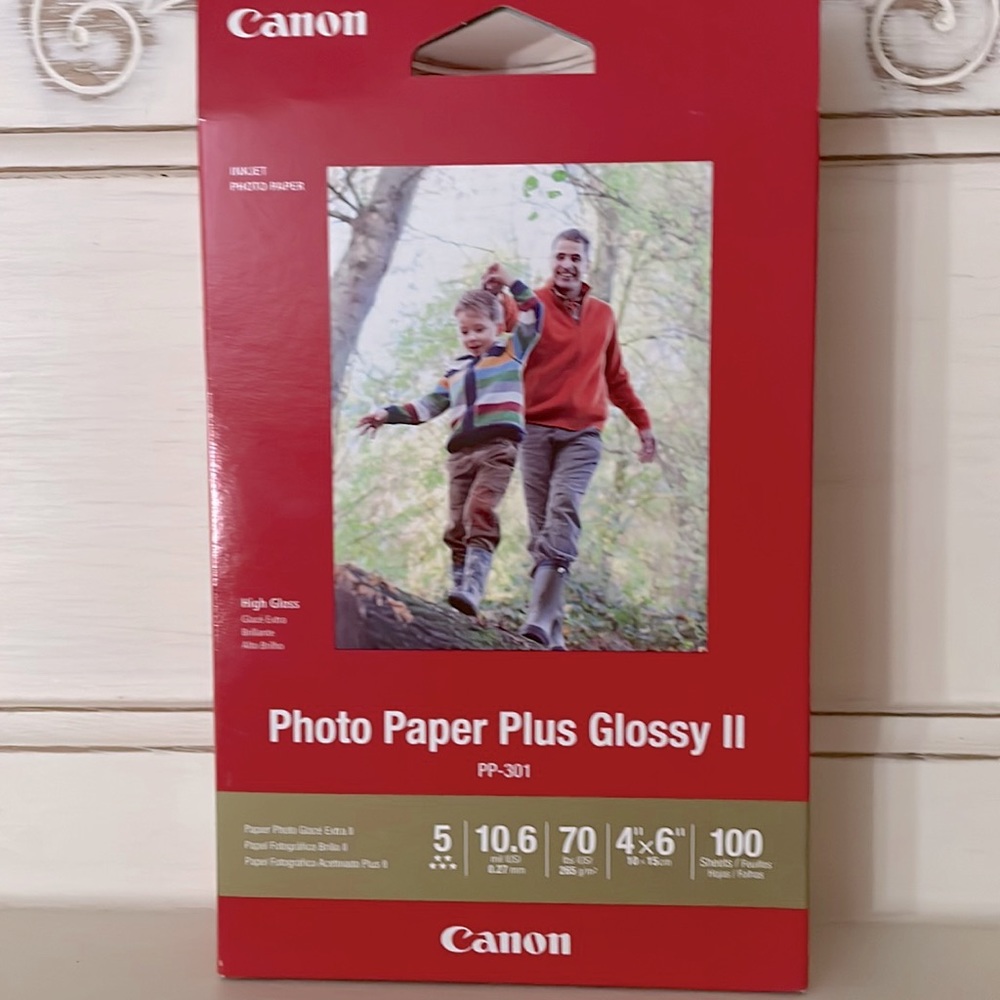 Canon- Photo Paper Plus Glossy II sheets